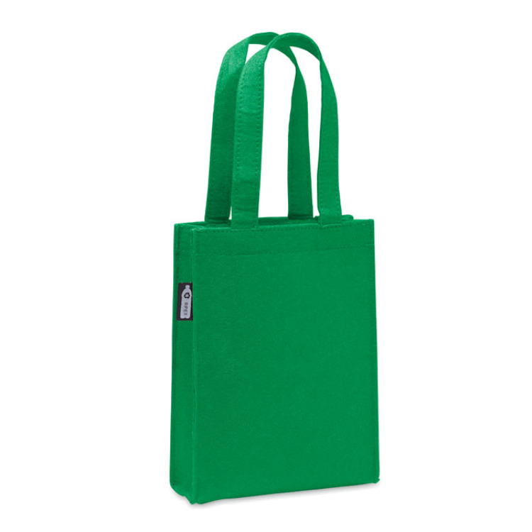 Petit sac cadeau feutre RPET Vert