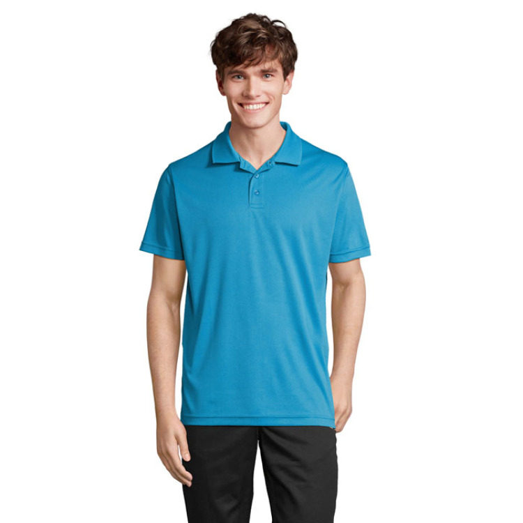 PITCHER UNISEX POLO Aqua M