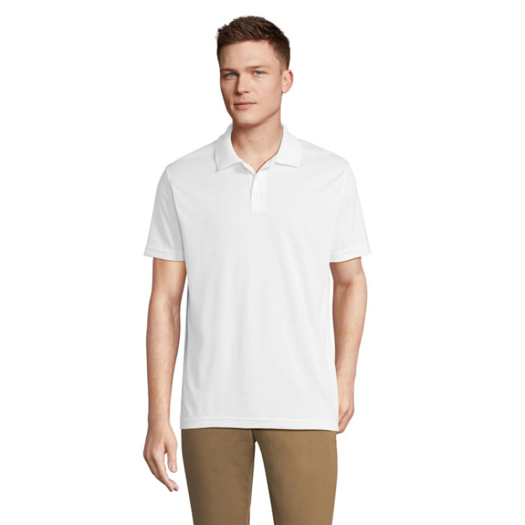 PITCHER UNISEX POLO Blanc 3XL