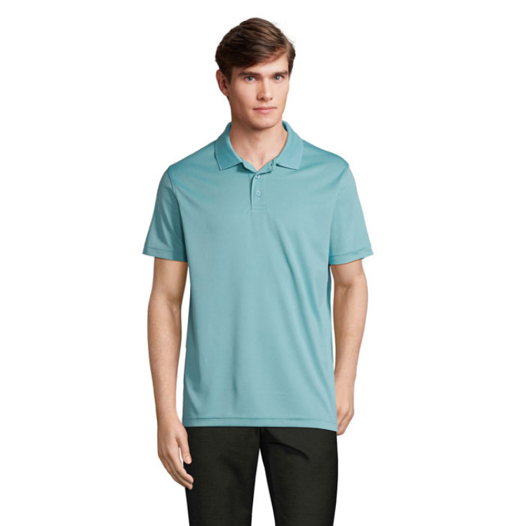 PITCHER UNISEX POLO Pool Blue M