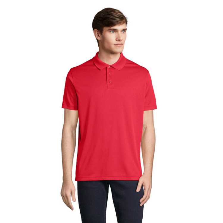 PITCHER UNISEX POLO Rouge S