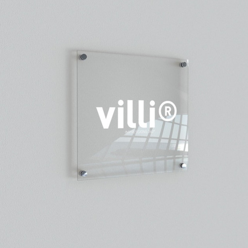 Plaque professionnelle Plexi