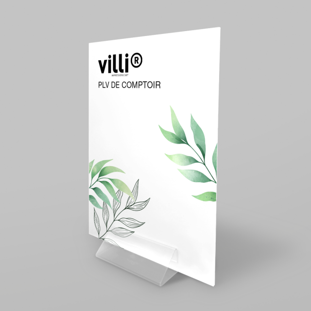 PLV de comptoir