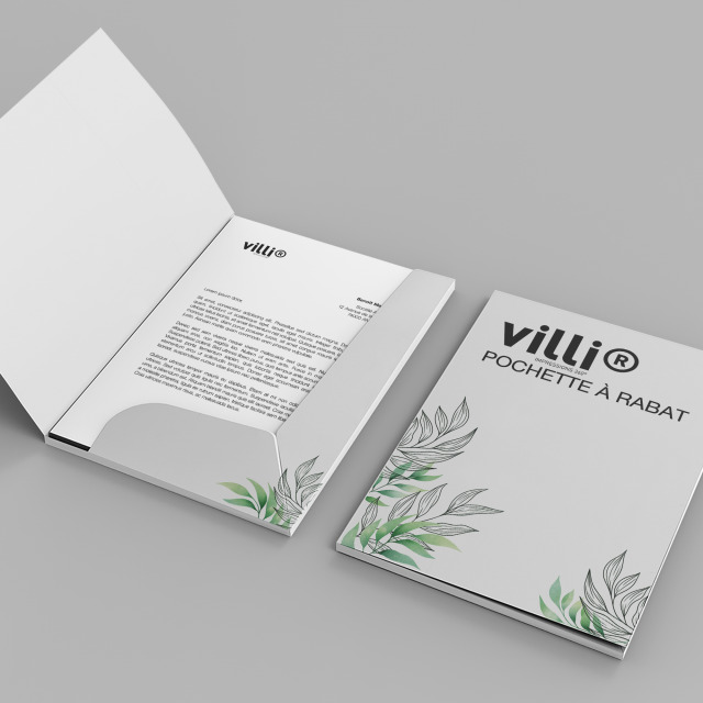 Pochette à rabat A4 chemise