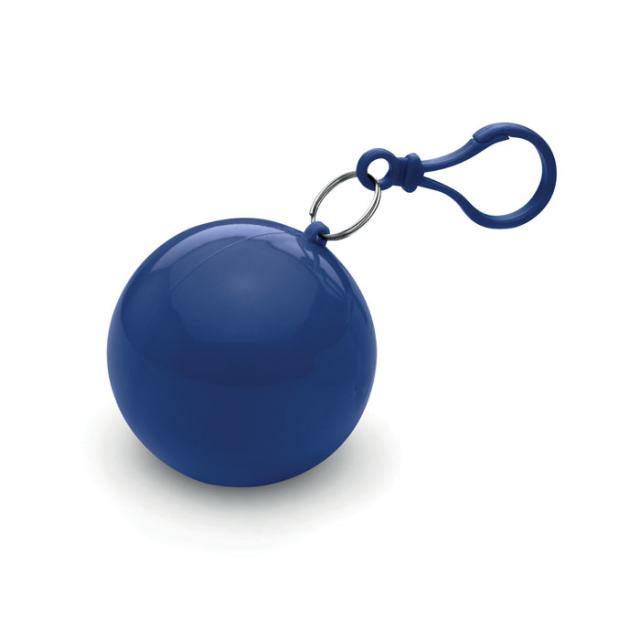 Poncho dans un emballage rond Bleu