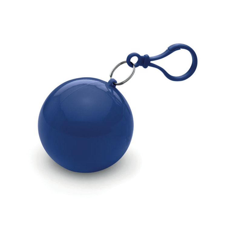 Poncho dans un emballage rond Bleu