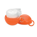 Poncho dans un emballage rond Orange