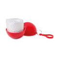 Poncho dans un emballage rond Rouge