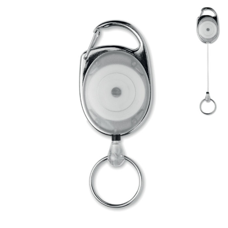 Porte-badge r&eacute;tractable Blanc