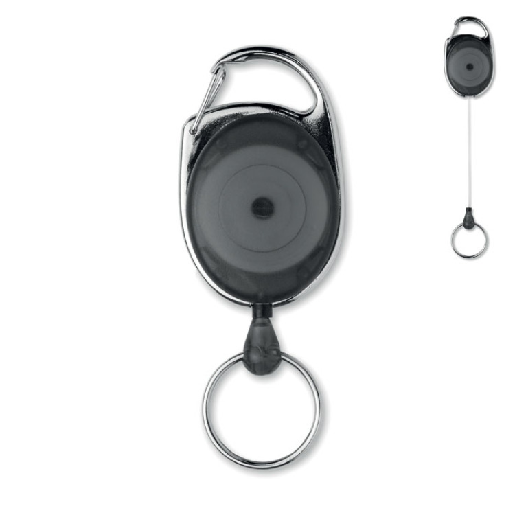Porte-badge rétractable Noir