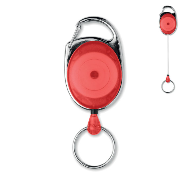 Porte-badge rétractable Rouge