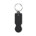Porte-cl&eacute;s avec jeton Noir