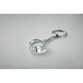 Porte-cl&eacute;s c&oelig;ur en verre Transparent