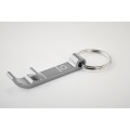 Porte-cl&eacute;s en aluminium recycl&eacute; Argent