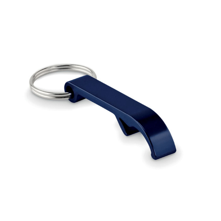Porte-cl&eacute;s en aluminium recycl&eacute; Bleu Marine