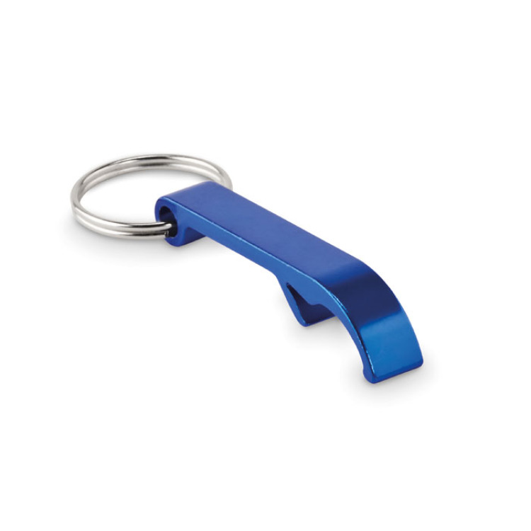Porte-cl&eacute;s en aluminium recycl&eacute; Bleu