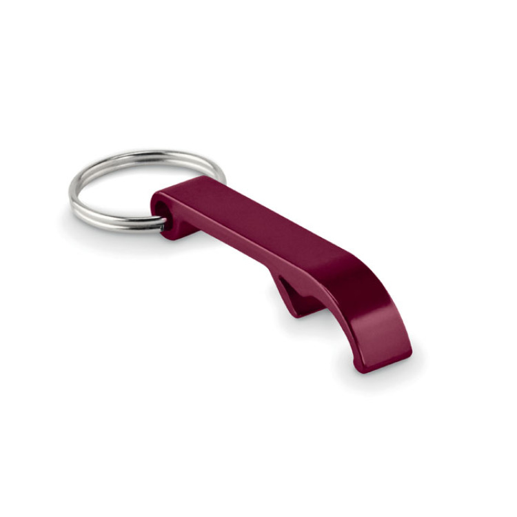Porte-cl&eacute;s en aluminium recycl&eacute; Bordeaux