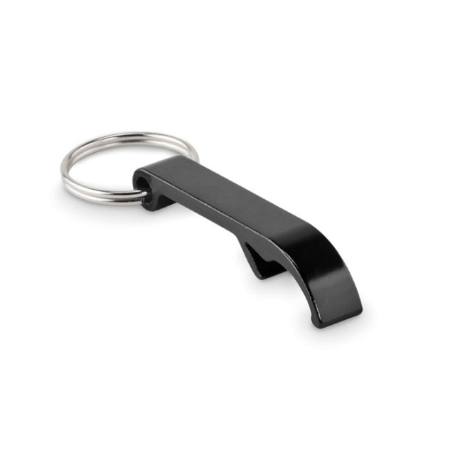 Porteclés en aluminium recyclé Noir