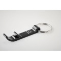 Porte-cl&eacute;s en aluminium recycl&eacute; Noir