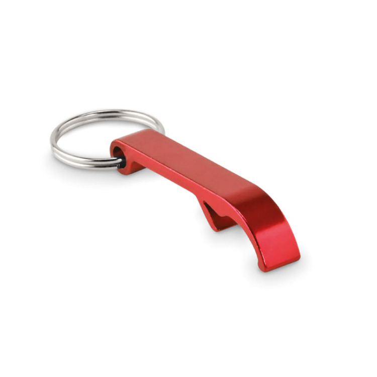 Porte-cl&eacute;s en aluminium recycl&eacute; Rouge
