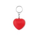 Porte-cl&eacute;s en PU forme c&oelig;ur Rouge