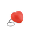 Porte-cl&eacute;s en PU forme c&oelig;ur Rouge