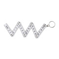 Porte-cl&eacute;s r&egrave;gle 50cm Blanc