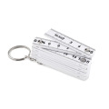 Porte-cl&eacute;s r&egrave;gle 50cm Blanc