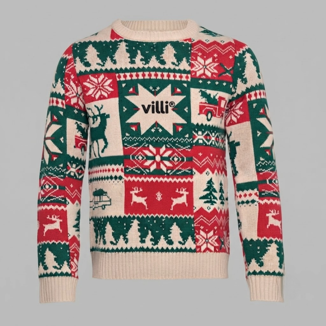 Pull de Noël tricoté LXL Beige