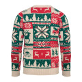 Pull de No&euml;l tricot&eacute; S-M Beige