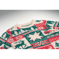 Pull de No&euml;l tricot&eacute; S-M Beige