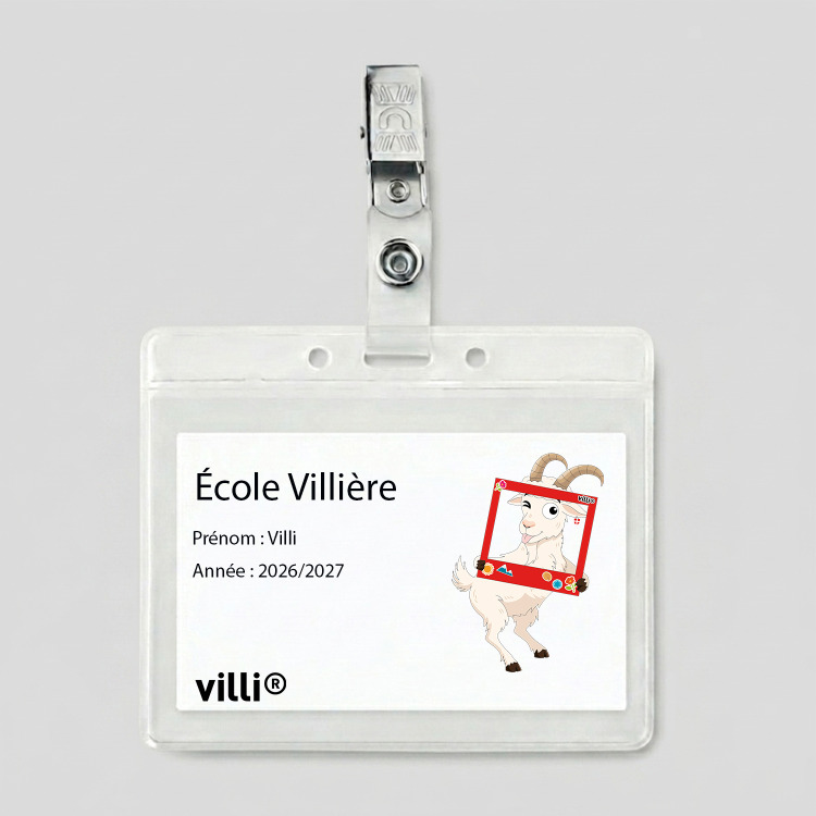 PVC badge holder Transparent