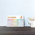 Calendrier rembordé