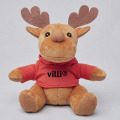 Renne en peluche avec capuche Blanc