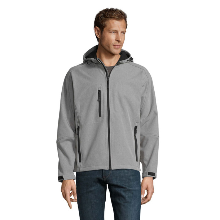 REPLAY MEN SOFTSHELL Gris Chin&eacute; XS