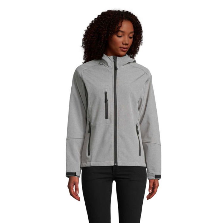 REPLAY WOMEN SOFTSHELL Gris Chin&eacute; M