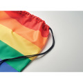Sac &agrave; cordon arc-en-ciel RPET