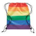 Sac &agrave; cordon arc-en-ciel RPET