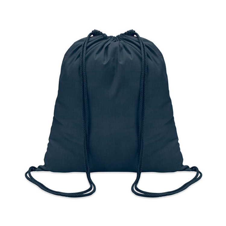 Sac à cordon en coton Bleu Marine