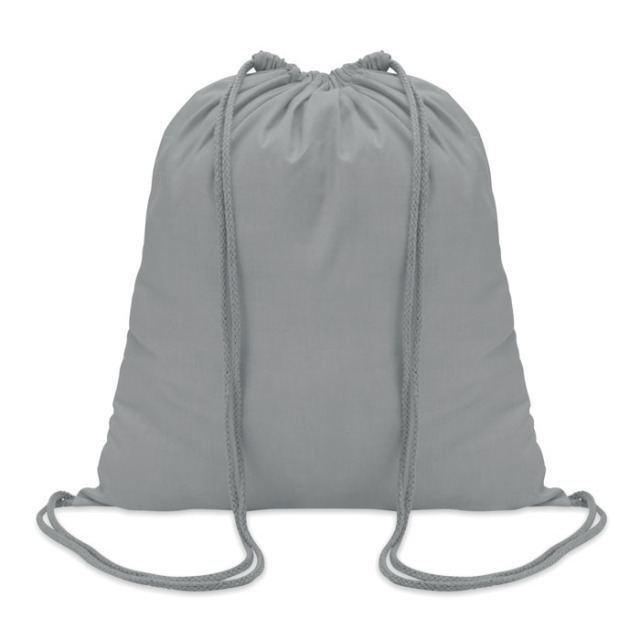 Sac à cordon en coton Gris