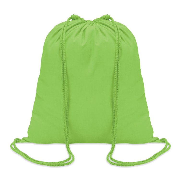 Sac à cordon en coton Lime