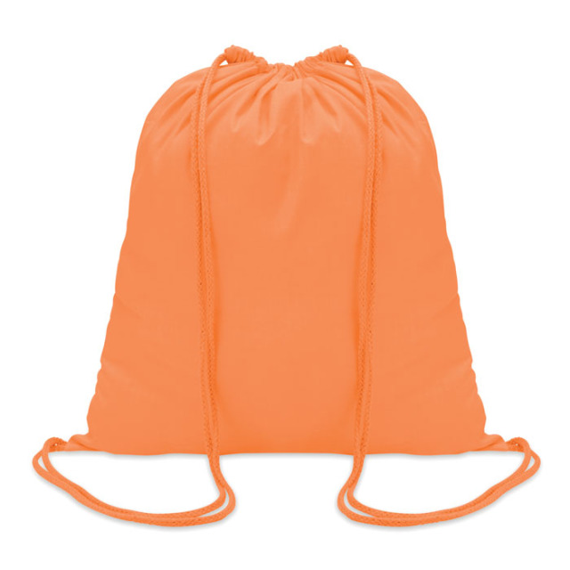 Sac à cordon en coton Orange