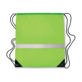 Sac &agrave; cordons avec bandes r&eacute;fl Jaune Fluo