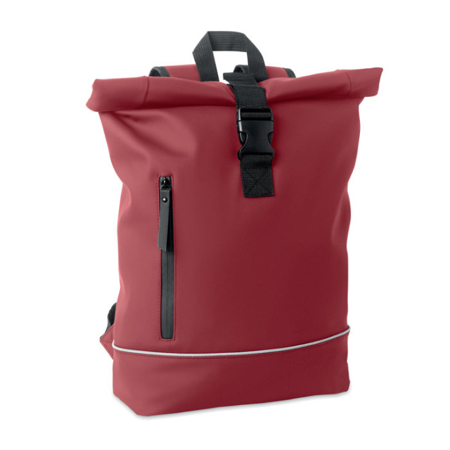 Sac à dos en PU pour ordinateur Bordeaux