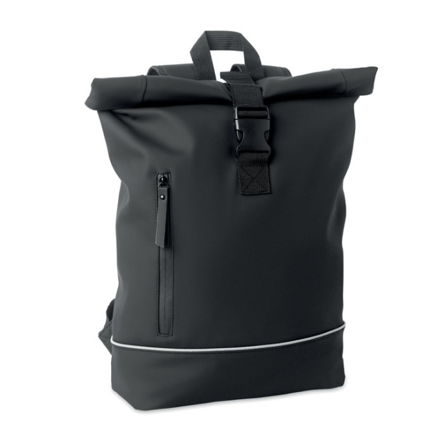 Sac à dos en PU pour ordinateur Noir
