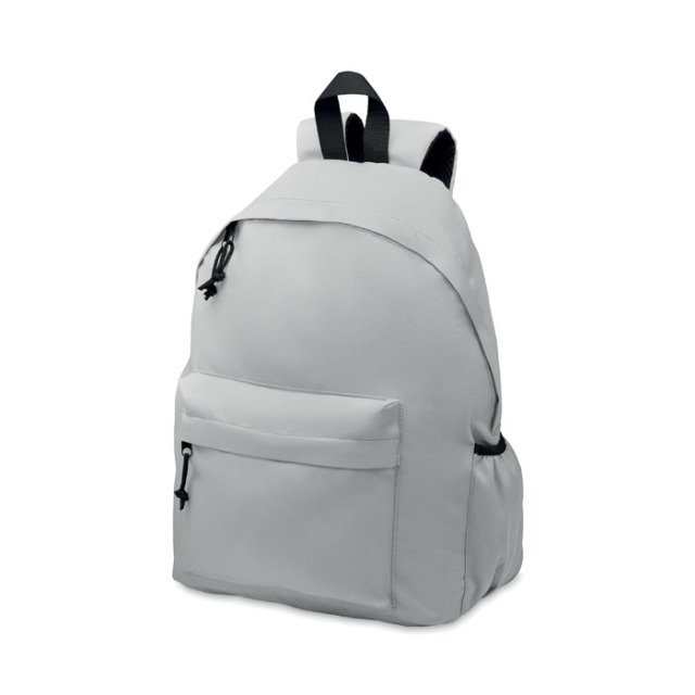 Sac à dos polyester RPET 600D Gris