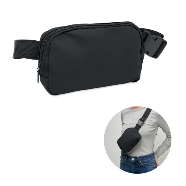 Sac banane en polyester 210D Noir