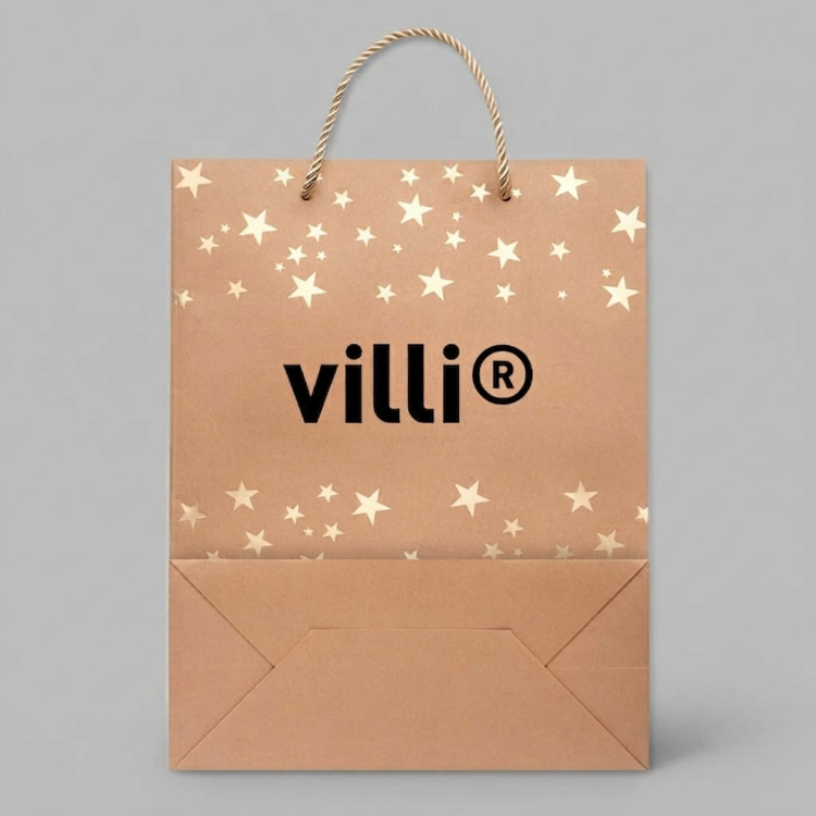 Sac cadeau en papier &agrave; motifs Or