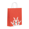 Sac cadeau format moyen Rouge