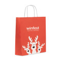 Sac cadeau format moyen Rouge